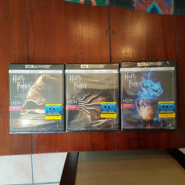  Tres películas de Harry Potter nuevas y precintadas