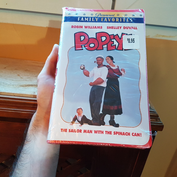 Robin Williams Popeye Walt Disney VHS nuevo estadounidense