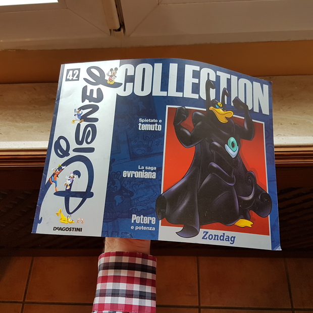Libro italiano de Walt Disney del personaje pato evronian Zondag