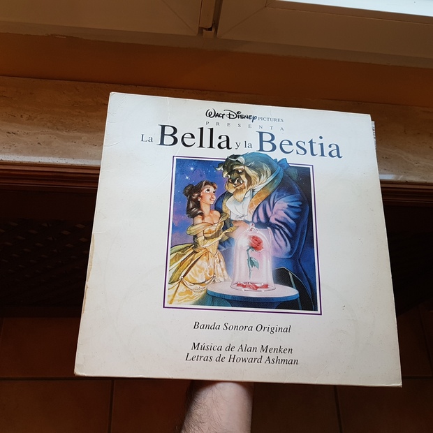 La Bella y la Bestia de Walt Disney banda sonora del año 1992 en vinilo LP