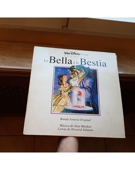 La Bella y la Bestia de Walt Disney banda sonora del año 1992 en vinilo LP