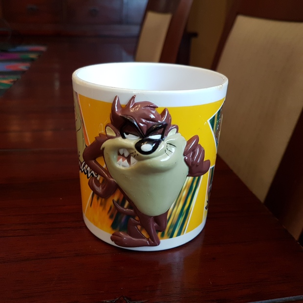 Taza del Diablo o Demonio de Tasmania Taz en 3-D del año 1998