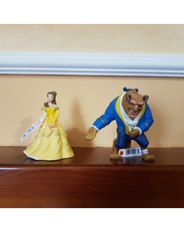 Muñecos figuras de La Bella y la Bestia de Walt Disney 1991