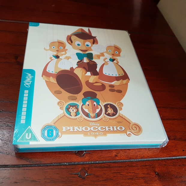 Pinocho de Walt Disney 1940 edición metálica especial Mondo 2019 Blu-ray