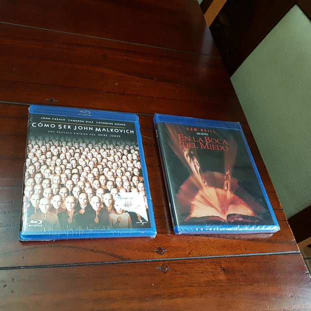 Cómo ser John Malkovich y En la boca del miedo en Blu-ray