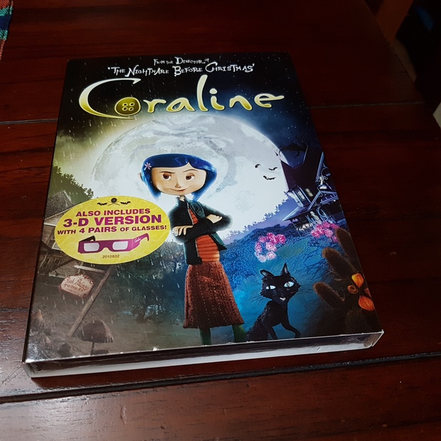 Los mundos de Coraline DVD 3-D y 2-D edición USA del año 2009 nueva
