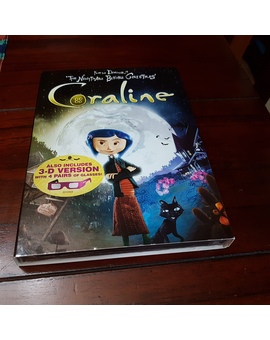 Los mundos de Coraline DVD 3-D y 2-D edición USA del año 2009 nueva