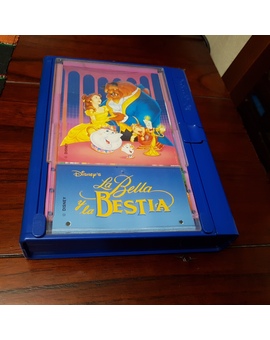 Estuche de La Bella y la Bestia de Walt Disney de los años 90