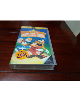  Las aventuras de Bongo,Mickey y las judías mágicas Edición Limitada 50 Aniversario VHS del año 1997