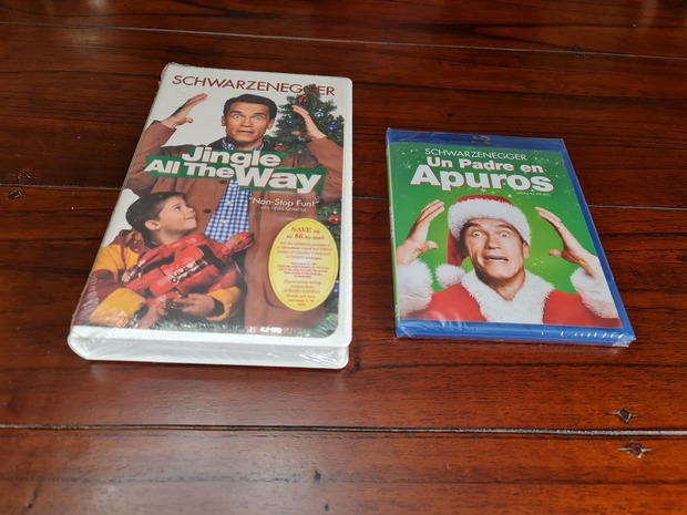 Un padre en apuros 1996 Arnold Schwarzenegger VHS U.S.A. precintado y Blu-ray