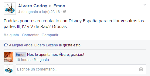 Emon podría editar Saw III, IV y V en España (?)