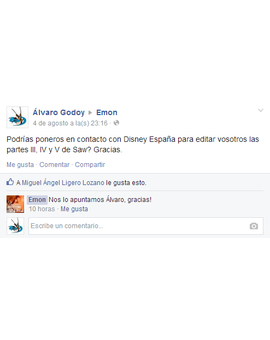 Emon podría editar Saw III, IV y V en España (?)
