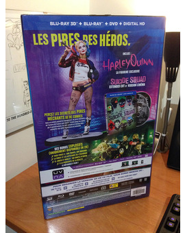 Suicide Squad (Blu-ray 3D + 2D + 2D Ext. + DVD + Digital + Figura Harley Quinn - Francia) - Foto 02