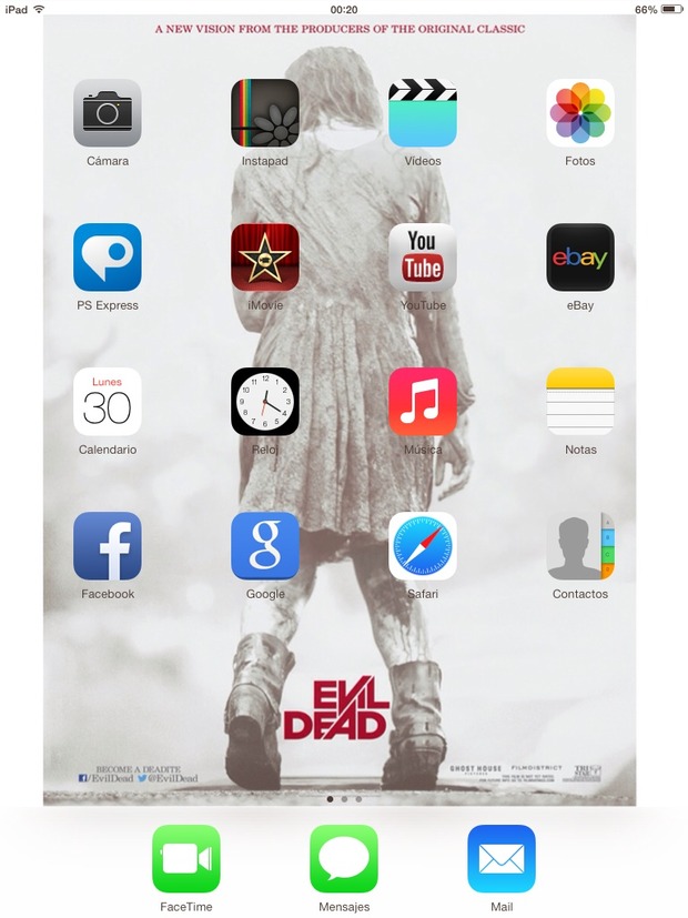 El fondo de pantalla de mi iPad