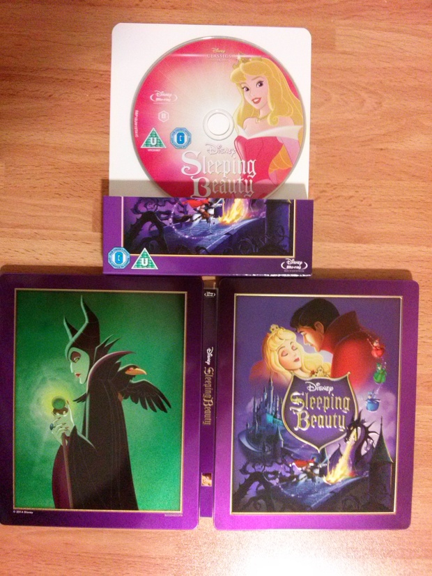 Steelbook The Sleeping Beauty recien horneado