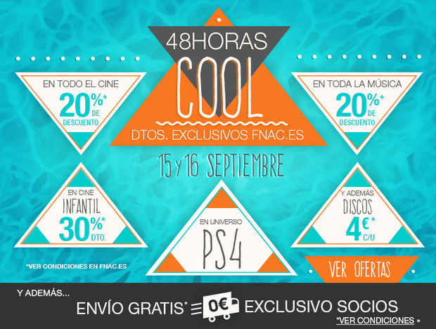 Nueva promo cine FNAC 20% solo dias 15 y 16