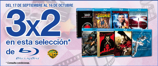 Warner 3X2 en Fnac hasta 16 de Octubre