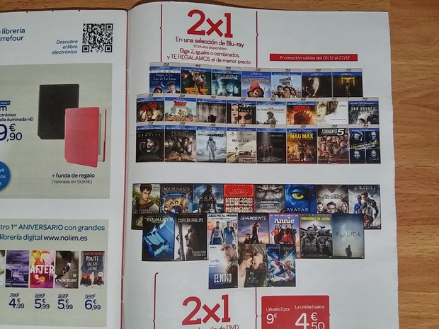 Del 1/12 al 27/12 oferta 2X1