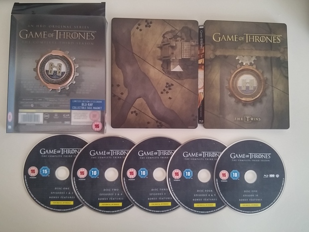 Tercera temporada de GoT steelbook.