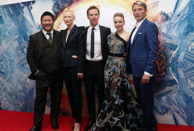 Imagen de la premiere de Dr. Strange esta pasada noche en Londres