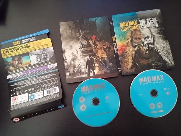 Por fin llegó la Black&Chrome Edition Mad Max Fury Road steelbook