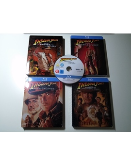 Apertura de los steelbooks de Indiana... pero no tienen español...salvo la última 