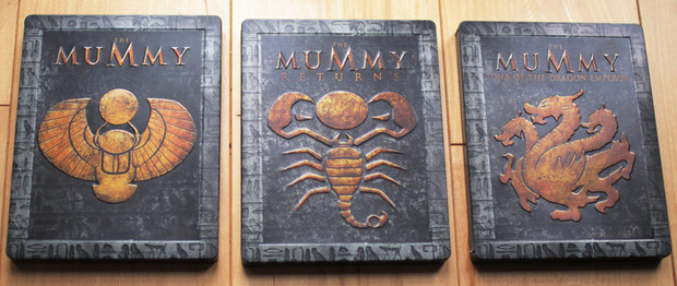 Relieves espectaculares en los steelbooks de la trilogia