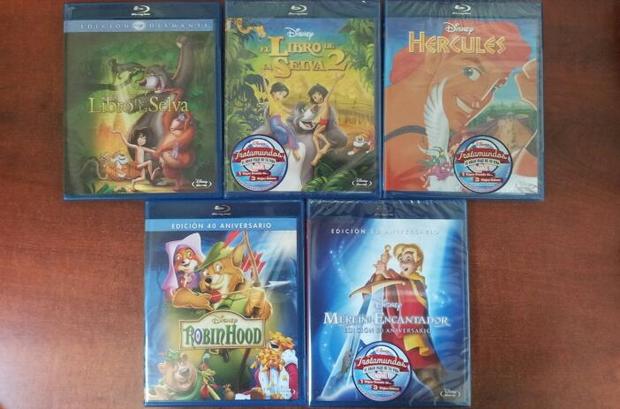 Me han llegado los clásicos Disney jeje