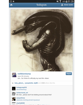 Neill Blomkamp acaba de colgar esto en Instagram, espero que oficialmente sea su próxima película :)