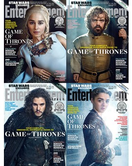 Portadas de Entertainment Weekly para marzo con los protagonistas de Juego de Tronos
