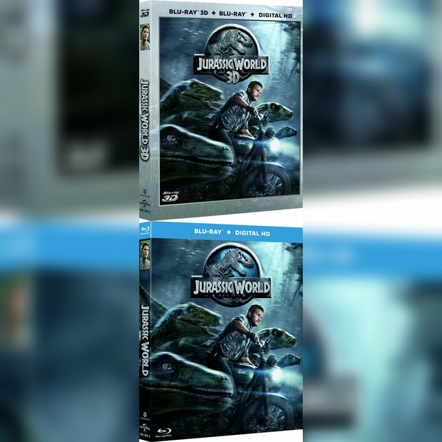 Jurassic World, carátulas de las ediciones de Reino Unido según amazon.uk