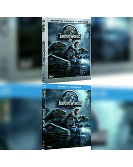 Jurassic World, carátulas de las ediciones de Reino Unido según amazon.uk