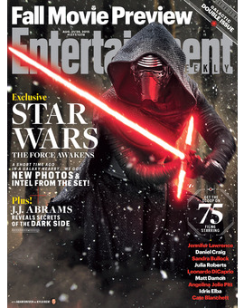 Kylo Ren (+ 12 nuevas imágenes) en la portada del próximo galactico número de Entertainment Weekly