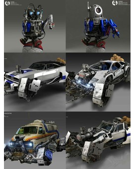 Concept arts de Herbie y el Fantasticar para la película de Josh Trank