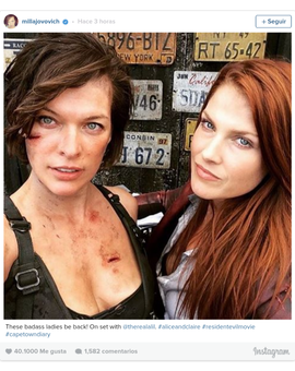 Alice y Claire en RESIDENT EVIL The Final Chapter
