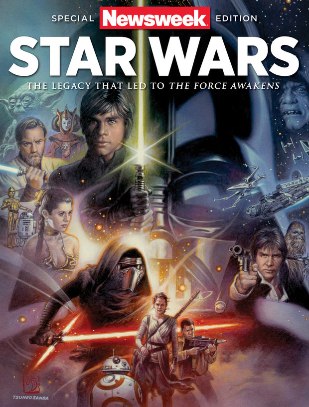 EL DESPERTAR DE LA FUERZA. Portada de Tsuneo Sanda para Newsweek