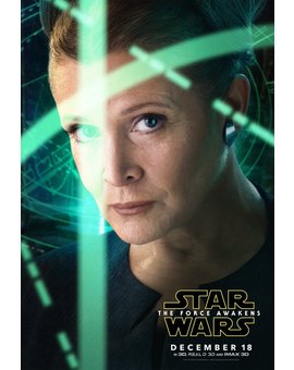 El Despertar de la Fuerza, Póster individual de Leia