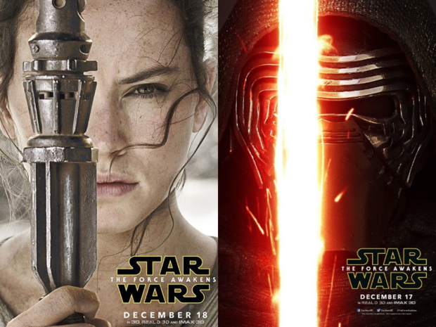 El Despertar de la Fuerza, Pósters individuales de Kylo y Rey