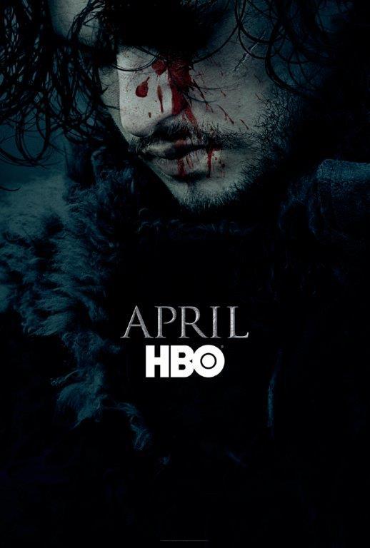 GAME OF THRONES SEASON 6, teaser póster con Jon Nieve