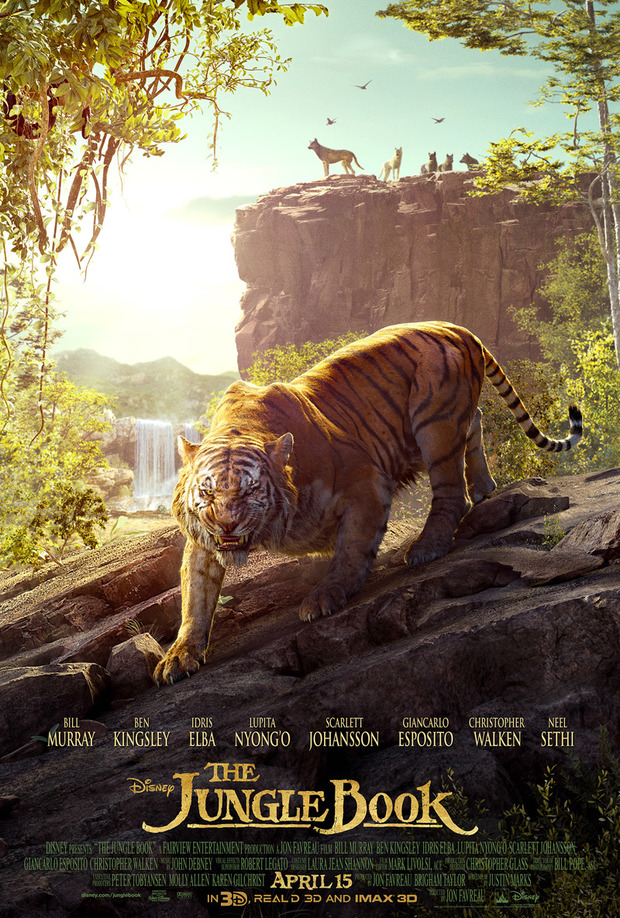 Póster de El Libro de la Selva con Shere Khan
