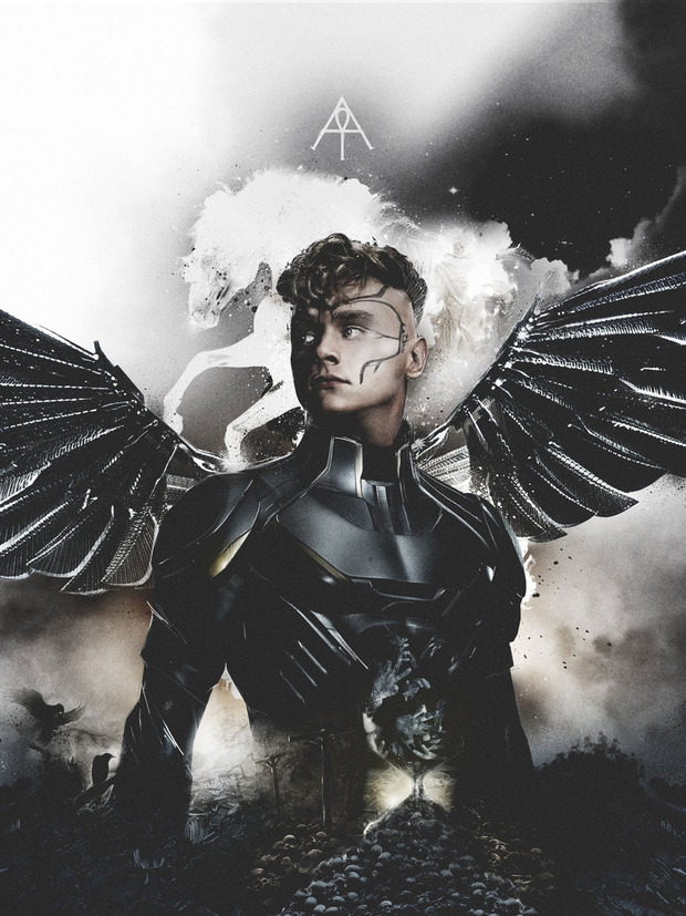 Arcángel, pósters de personajes de XMEN Apocalipsis