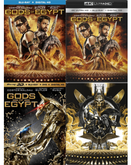 Gods of Egypt, carátulas y extras 