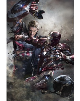 Ilustración de Alexander Lozano para Capitán America Civil War
