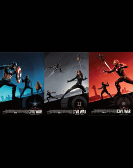 Posters exclusivos de AMCTheatres de Capitán America Civil War