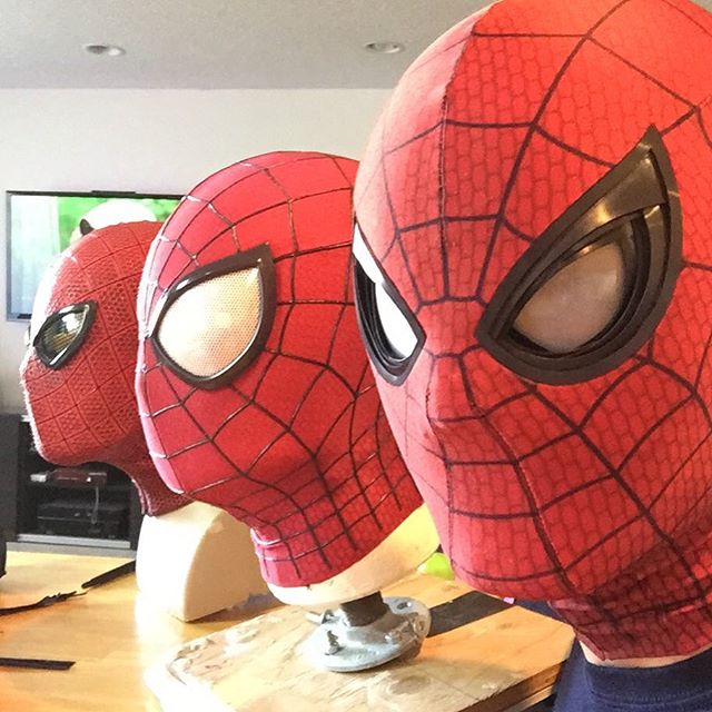 Réplicas de las últimas máscaras de Spider-Man
