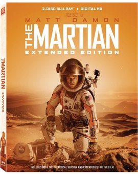 THE MARTIAN Extended Cut, carátula y extras 