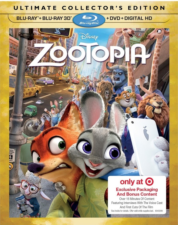 Zootrópolis, caratula de la edición exclusiva de Target