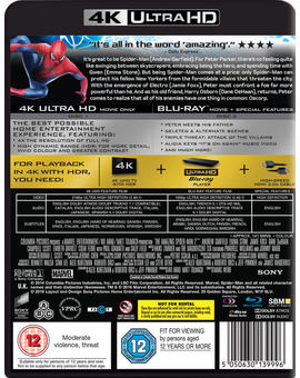 UHD Blu-ray de Sony con Castellano y Catalán en Reino Unido