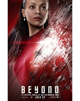 Uhura, pósters de personajes de Star Trek Beyond (Más Allá)