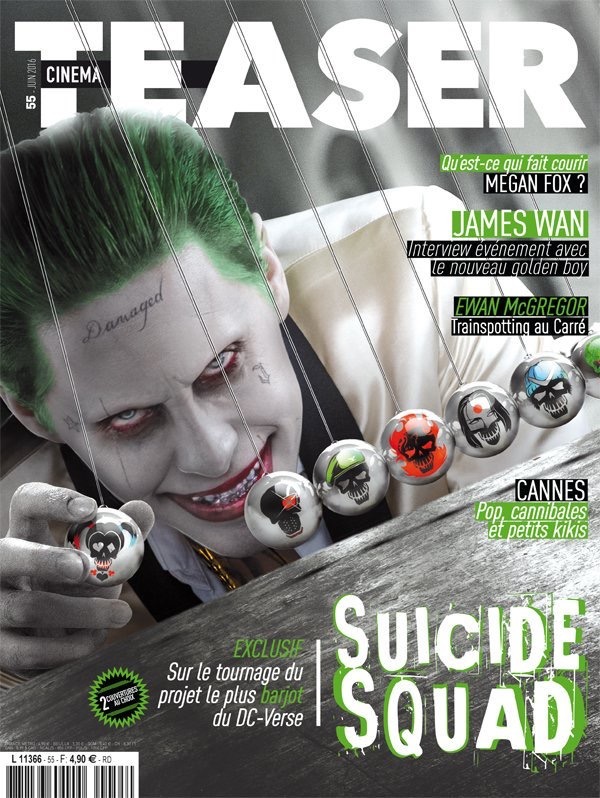 Portadas de Cinema Teaser del Escuadrón Suicida